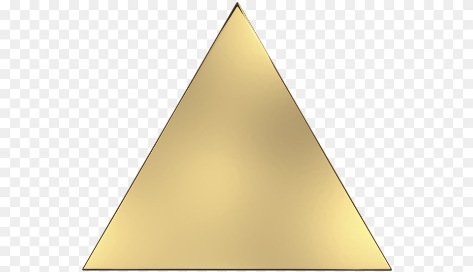 Transparent Transparent Triangle Gold Metallic Triangle Png Image
