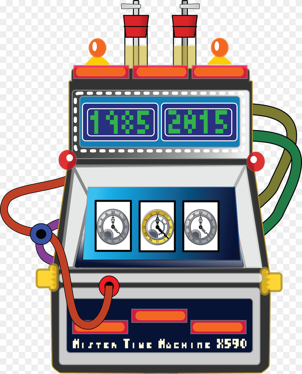 Transparent Travel Clipart Time Travel Machine Cartoon, Electronics, Screen Free Png