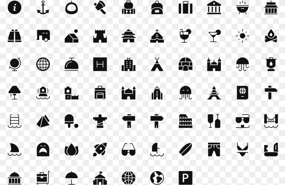 Transparent Travel Icons Fun Halloween Word Search, Alphabet, Text, Blackboard Png Image