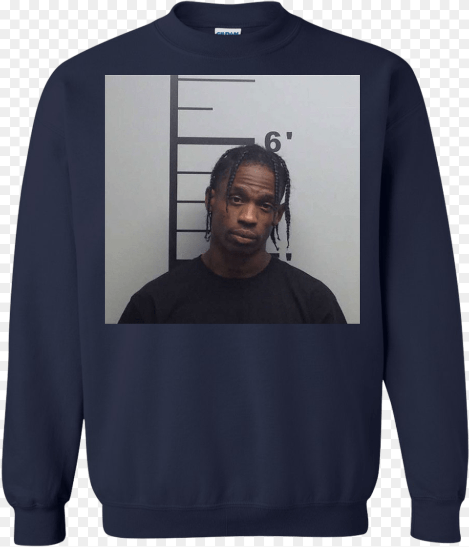 Travis Scott Travis Scott Mugshot, Sweatshirt, Sweater, Sleeve, Long Sleeve Free Transparent Png