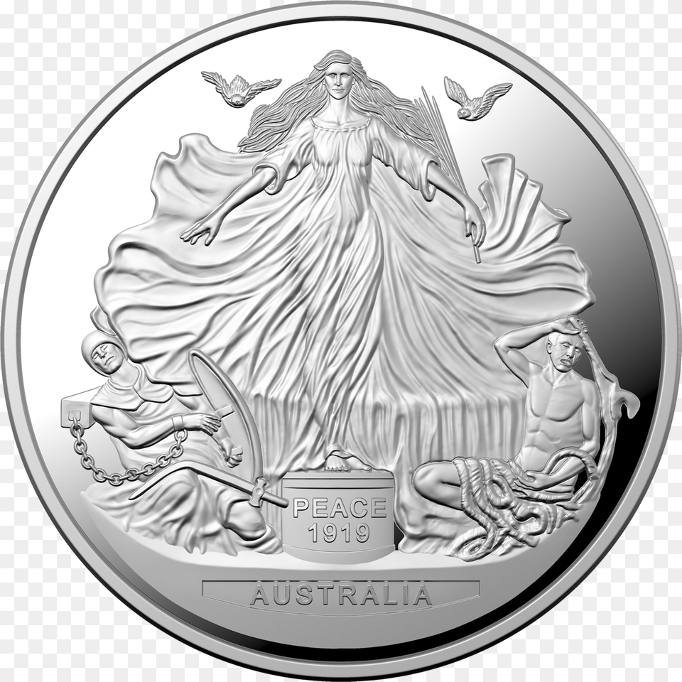 Transparent Treaty Of Versailles Clipart Treaty Of Versailles Silver Coin, Person, Adult, Wedding, Woman Png Image