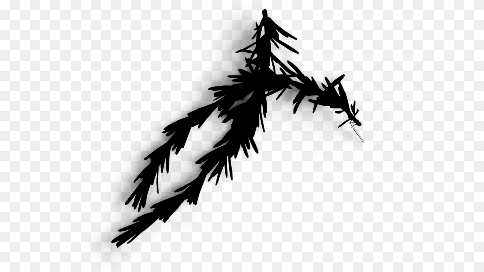 Tree Clipart Black And White No Leaves White Pine, Gray Free Transparent Png