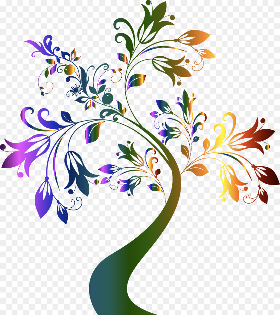 Transparent Tree Design, Art, Floral Design, Graphics, Pattern Free Png Download