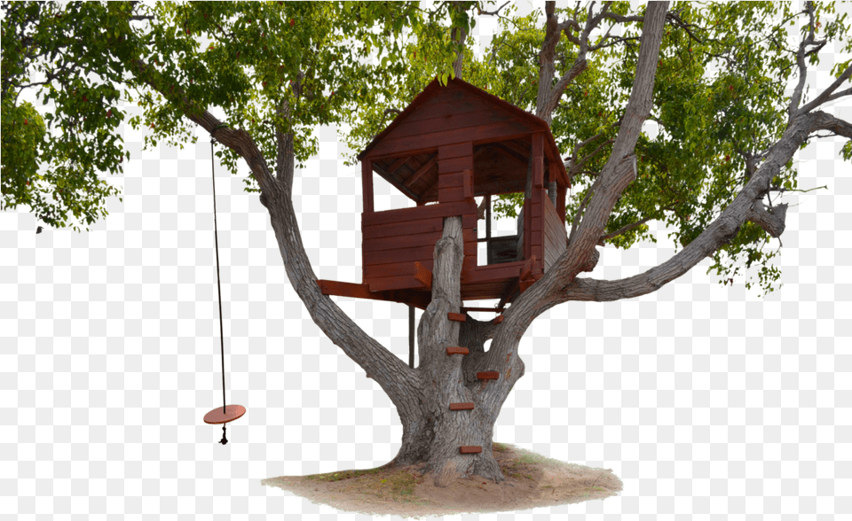 Transparent Tree Swing Transparent Tree House Background, Architecture, Building, Cabin, Housing Png Image
