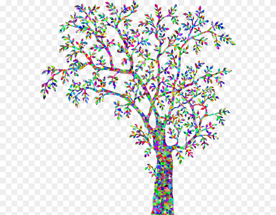 Tree Swing Tree Clip Art Black And White, Plant, Pattern, Purple, Accessories Free Transparent Png