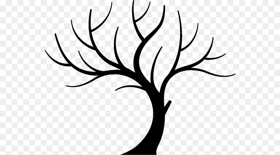 Transparent Tree Without Leaves For Clip Art Tree Branch, Antler, Drawing Free Png