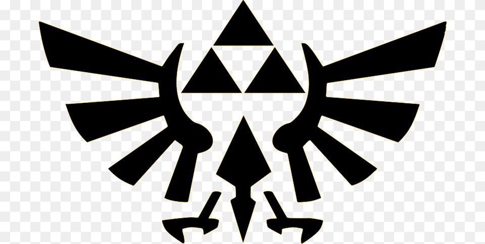 Transparent Tri Force Legend Of Zelda Triforce, Emblem, Symbol, Aircraft, Airplane Png