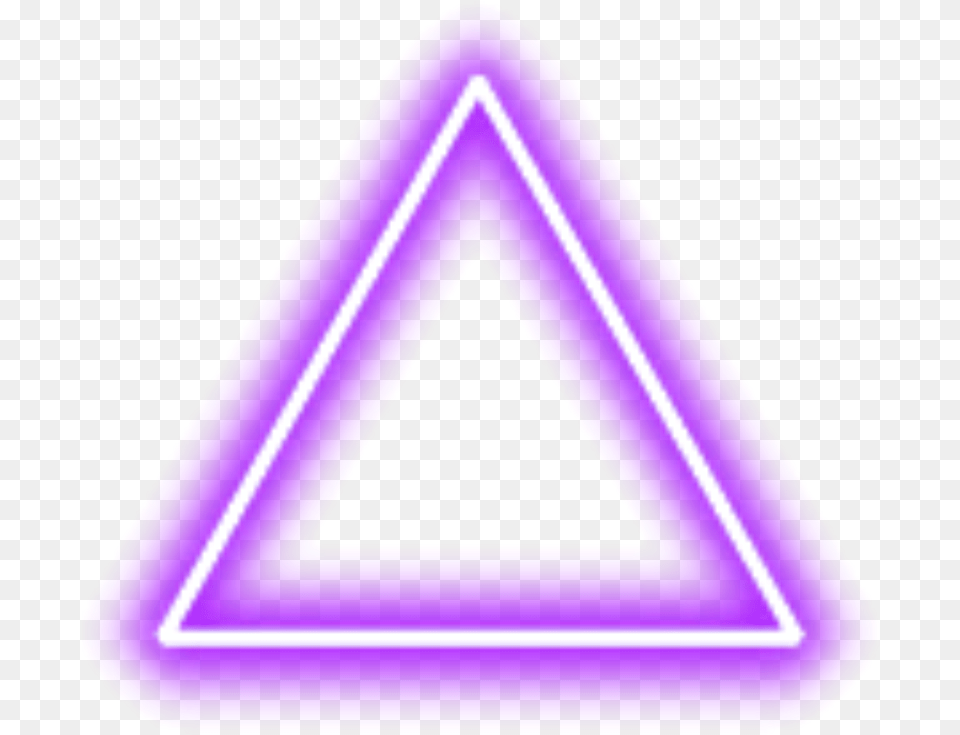 Transparent Triangle Border Clipart Neon Lights Free Png