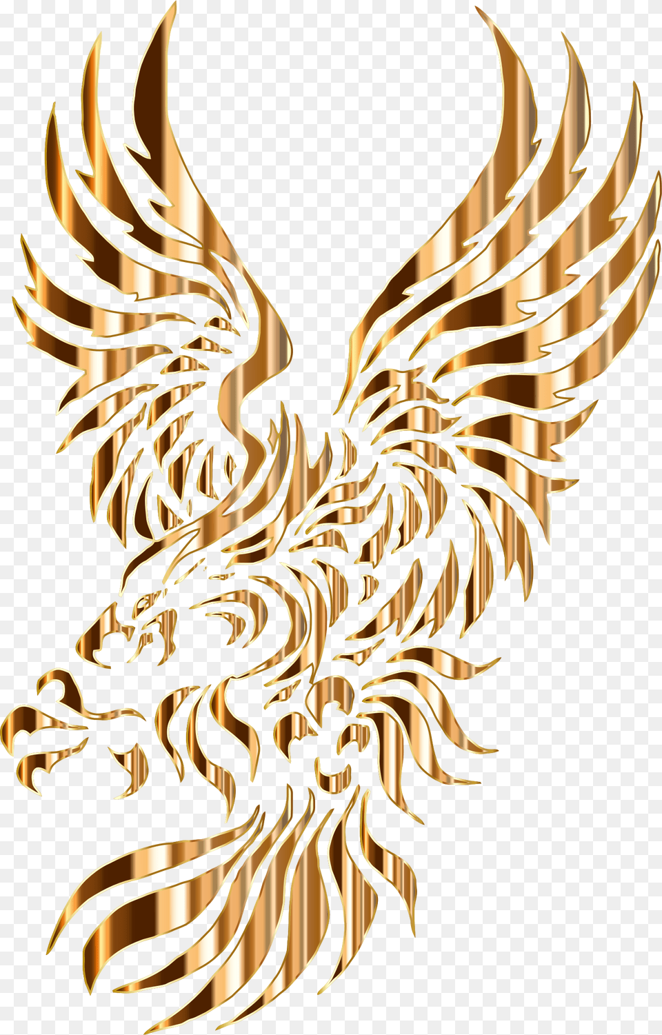 Transparent Tribal Feather Transparent Gold Eagle Logo, Adult, Female, Person, Woman Free Png