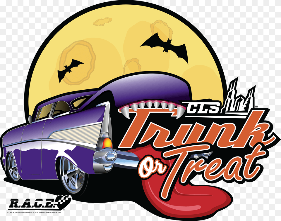 Transparent Trick Or Treat Clipart Halloween Trunk Or Treat T Shirt, Alloy Wheel, Vehicle, Transportation, Tire Png