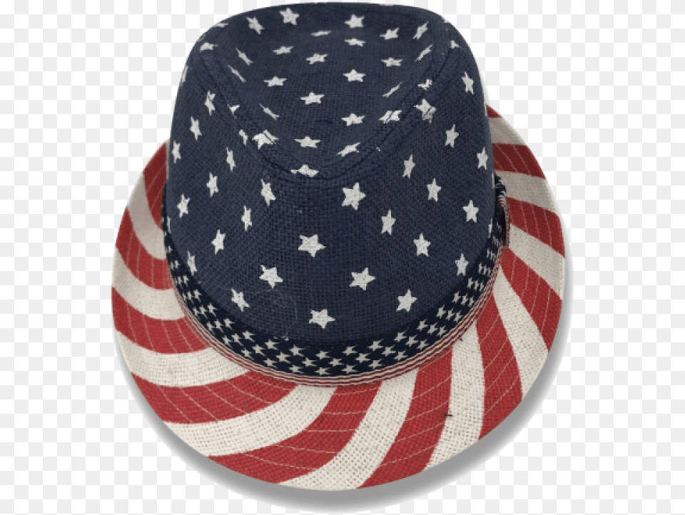 Transparent Trilby Fedora, Clothing, Hat, Sun Hat, American Flag Free Png Download