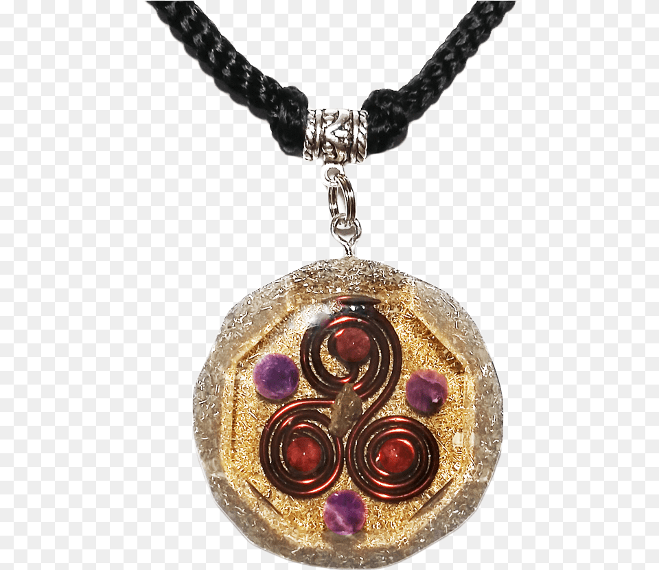 Transparent Triskelion Locket, Accessories, Pendant, Jewelry, Necklace Free Png Download