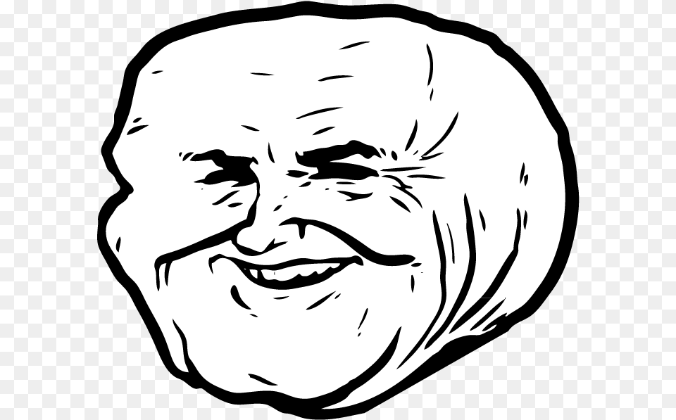 Troll Face Clipart Troll Face Funny Head, Person, Stencil, Photography Free Transparent Png