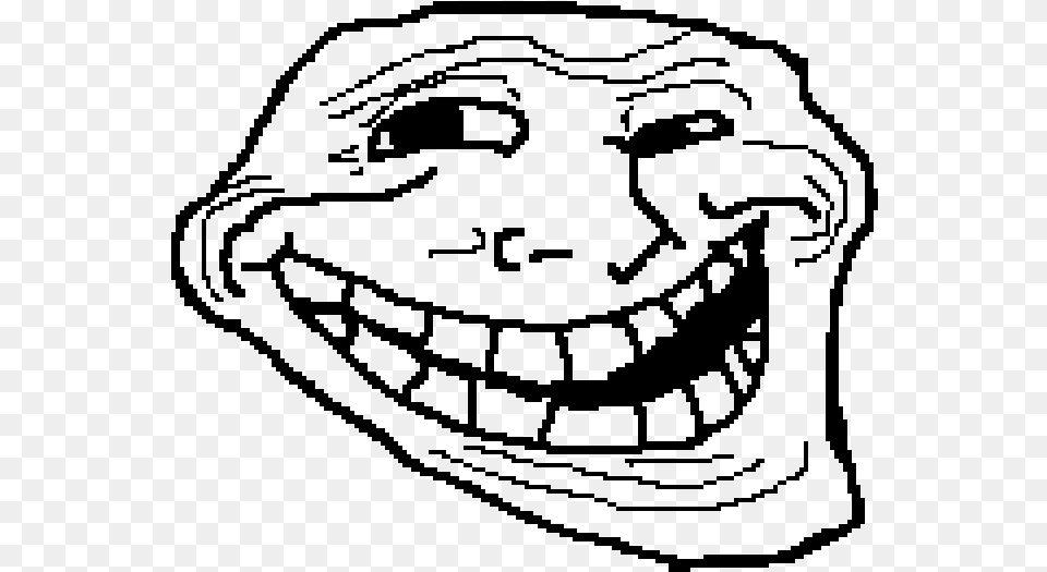 Transparent Troll Face Face Meme Transparent, Gray Free Png Download