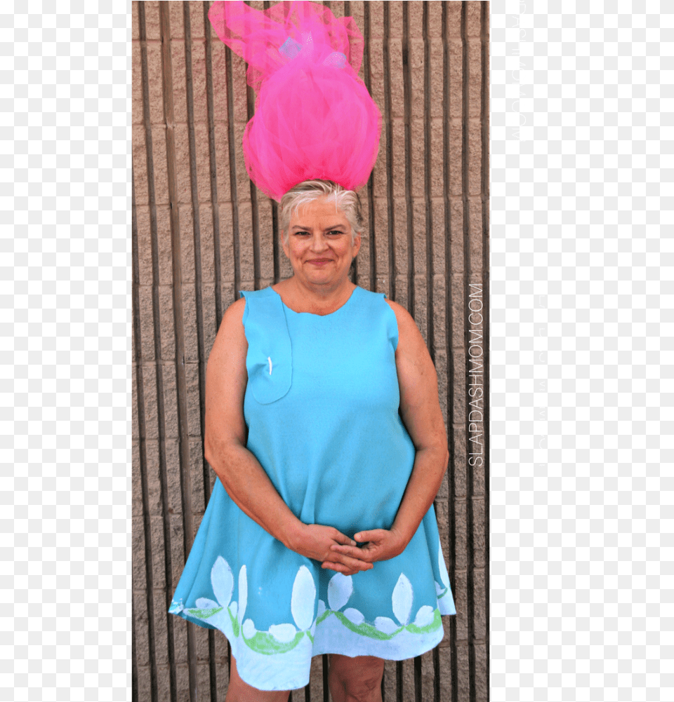 Transparent Troll Hair Poppy Trolls Costume Adult, Photography, Person, Woman, Female Png
