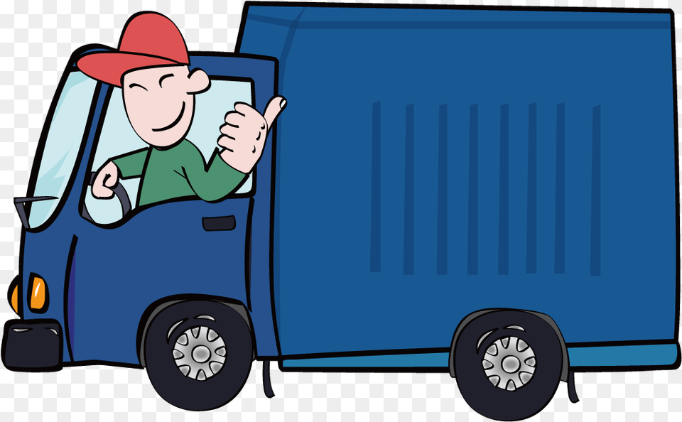 Truck Driver Clipart Truck Driver Clipart, Moving Van, Transportation, Van, Vehicle Free Transparent Png