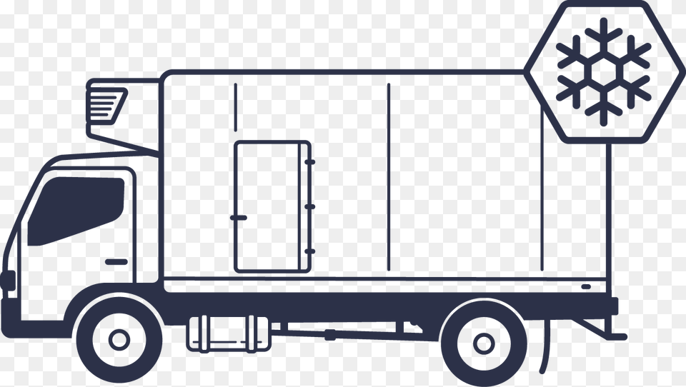 Transparent Truck Top View Refrigerator Truck Icon, Gray Free Png