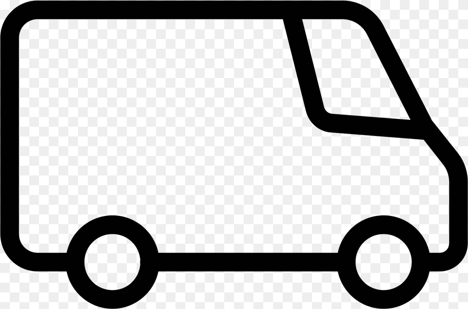 Transparent Truck Vector Van Icon, Gray Png