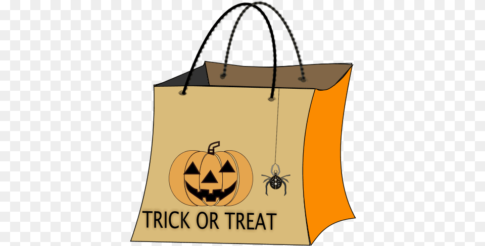 Transparent Trunk Or Treat Clipart Trick Or Treat Bag Clipart, Shopping Bag, Animal, Invertebrate, Spider Png Image