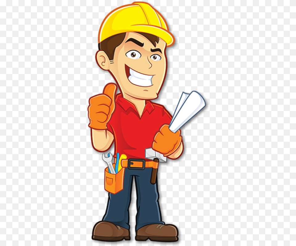 Transparent Tryhard Cartoon Handyman, Clothing, Hardhat, Helmet, Person Png Image