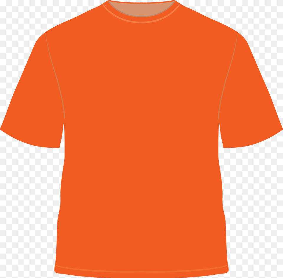 Tshirt Orange Active Shirt, Clothing, T-shirt Free Transparent Png