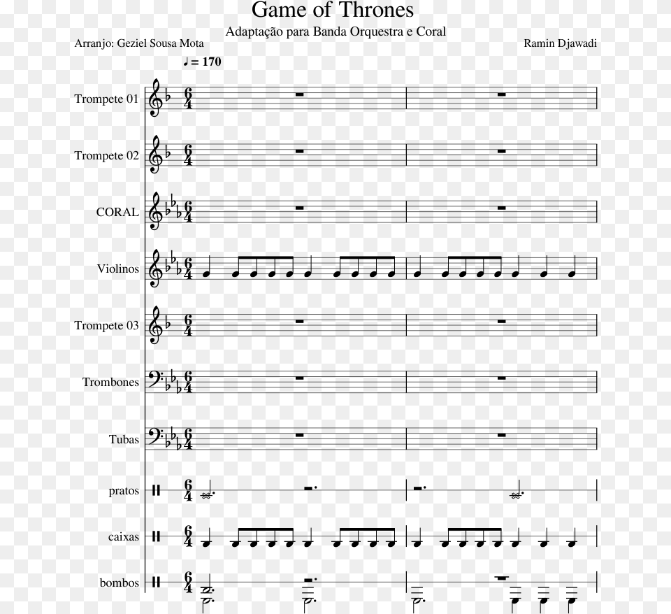 Transparent Tuba Banda Sheet Music, Gray Png