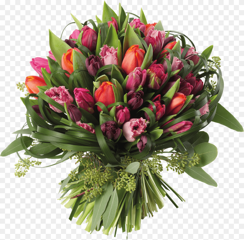 Transparent Tulips Bouquet Clipart Picture Transparent Background Flower Bouquet, Nature, Outdoors Free Png