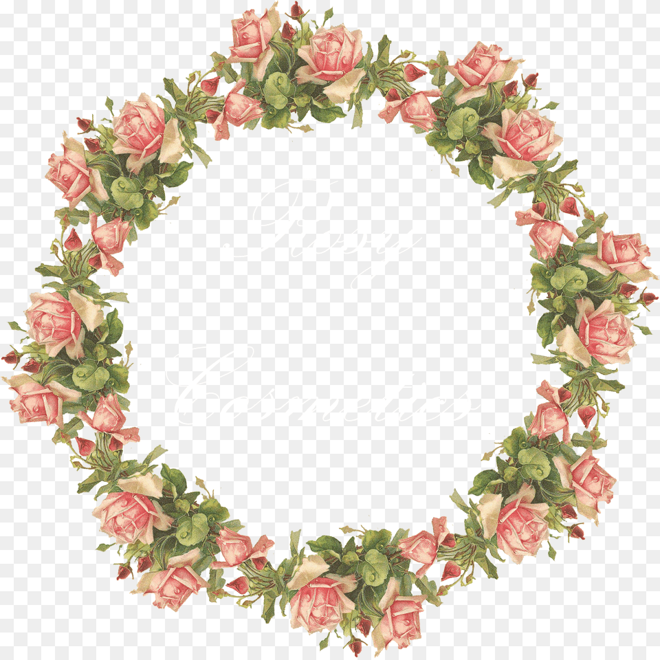 Transparent Tumblr Borders Format Flower Frame, Pattern, Wreath, Plant, Rose Free Png