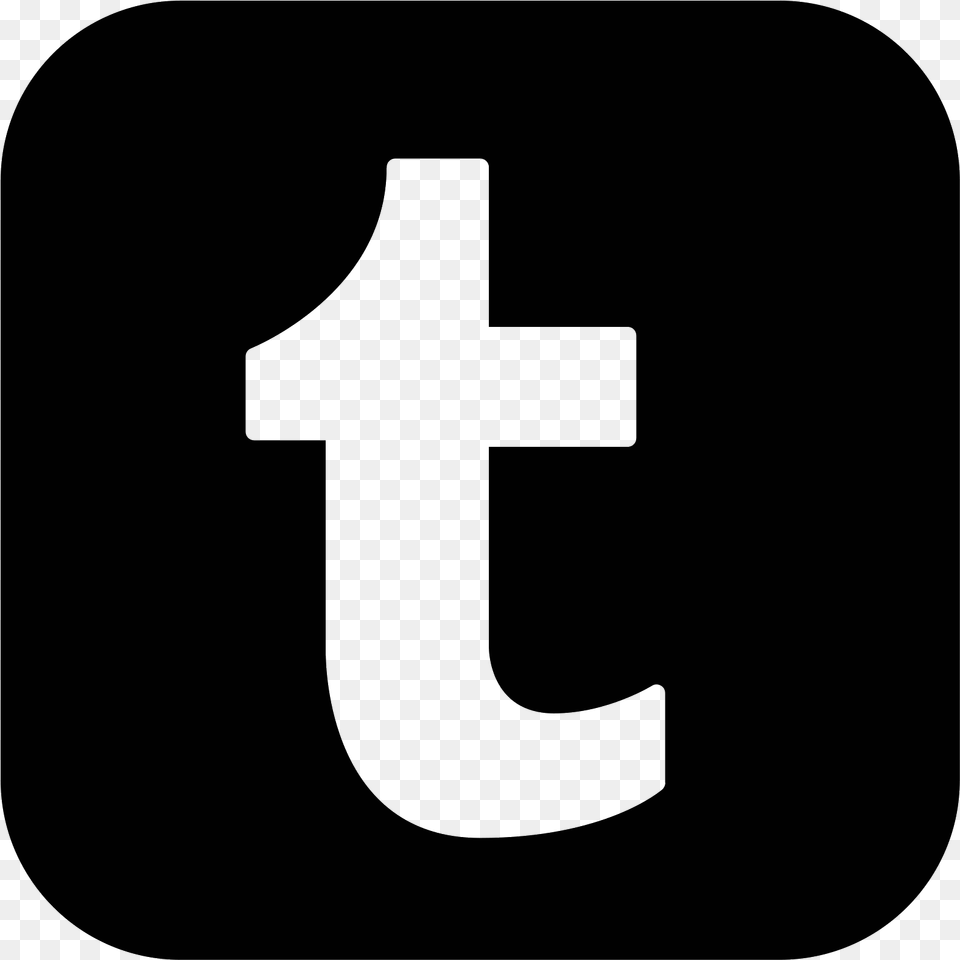 Transparent Tumblr Clipart Icon Black And White, Gray Png