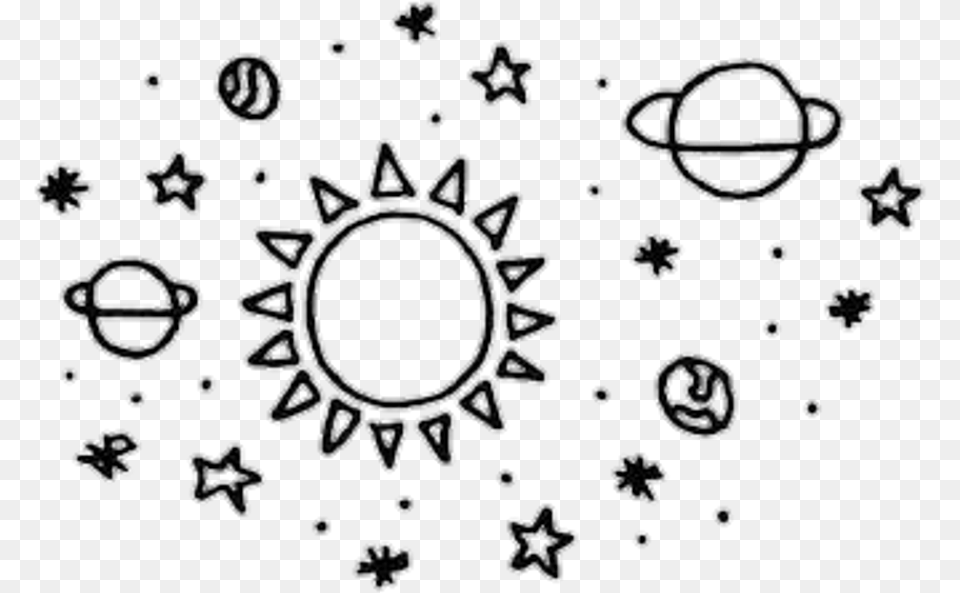 Transparent Tumblr Clipart Moon And Stars Drawing, Accessories, Outdoors, Nature, Cross Png Image