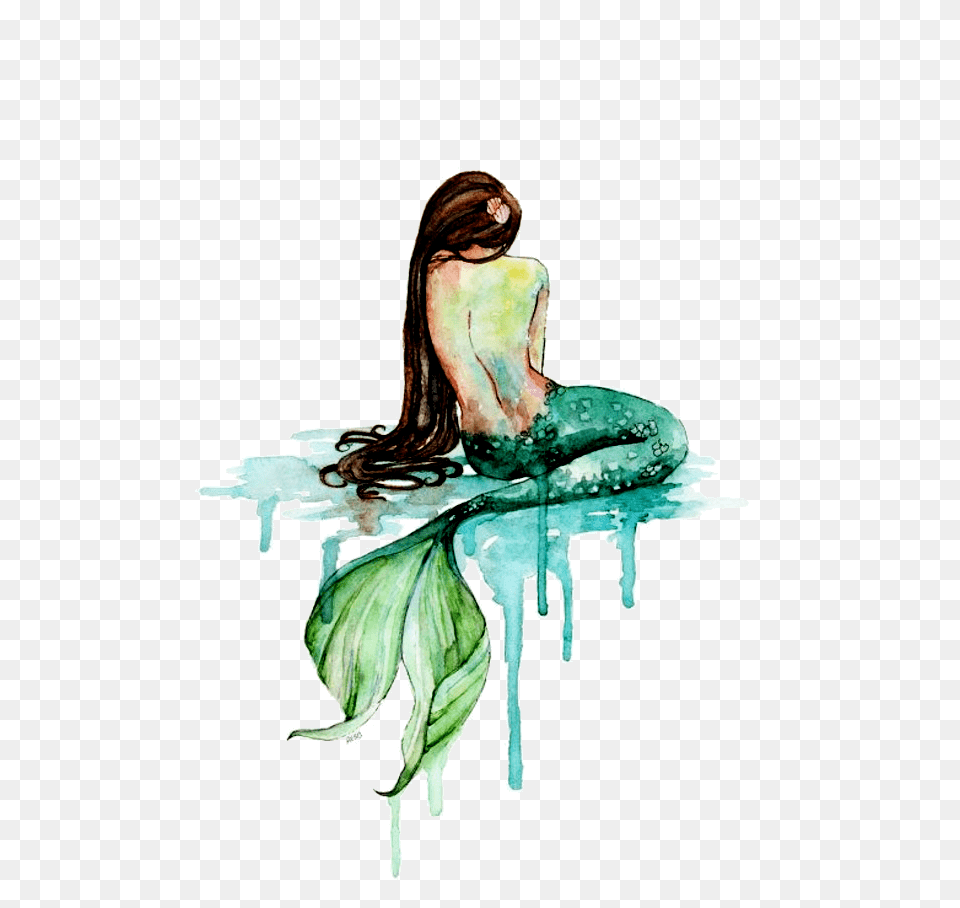 Tumblr Mermaid Tail Drawing Pictures, Art, Painting, Adult, Person Free Transparent Png