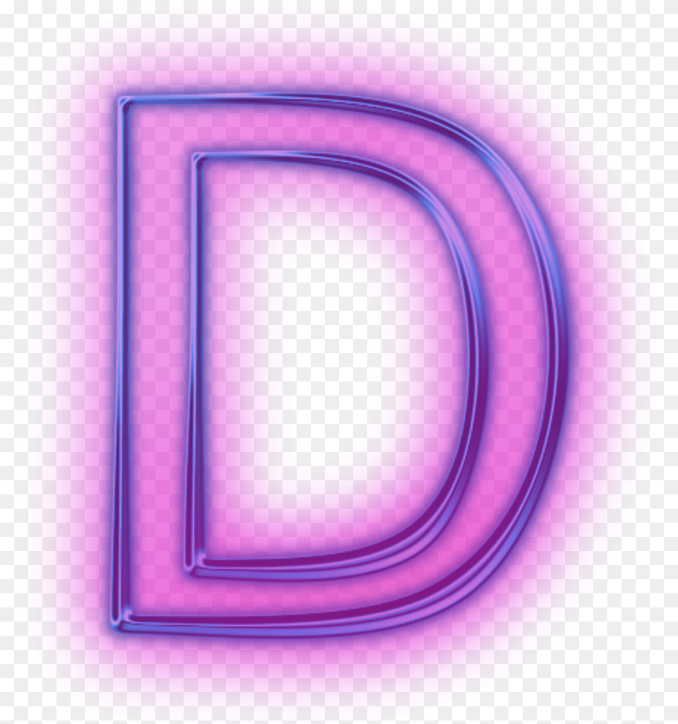 Transparent Tumblr Sticker Letter D Transparent, Purple, Light, Text, Disk Png Image
