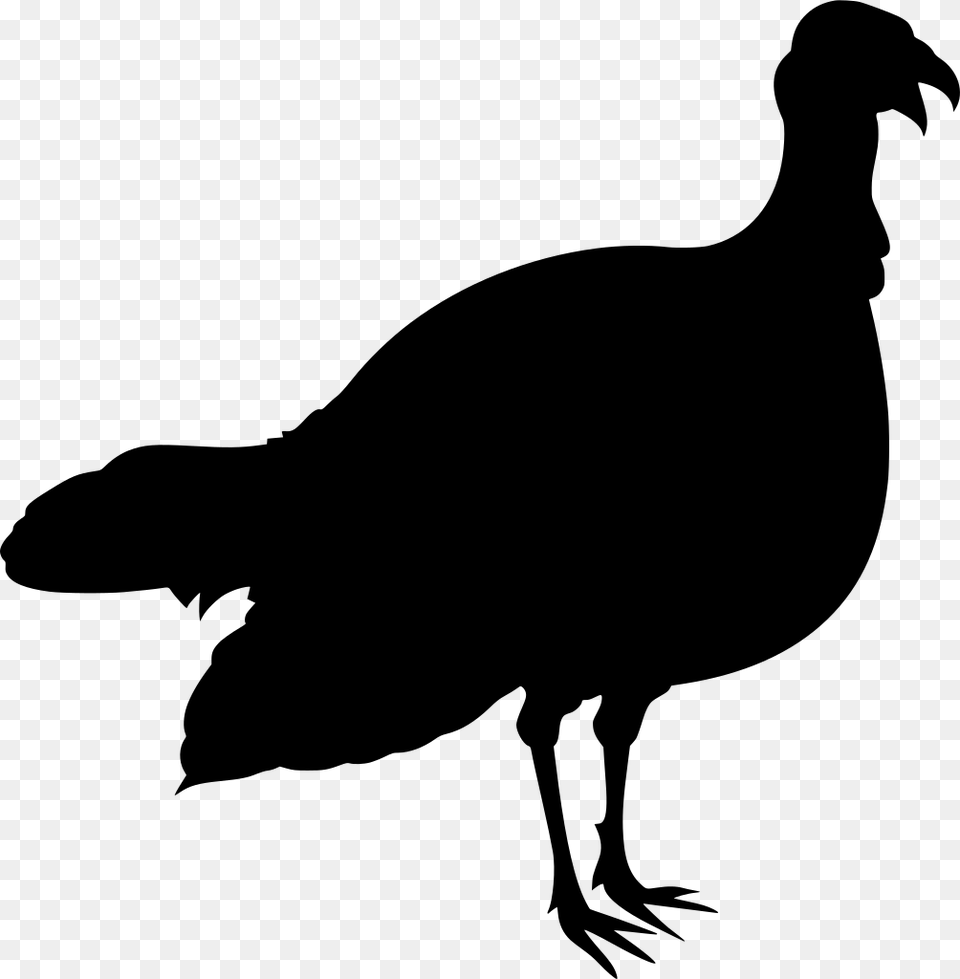 Transparent Turkey Silhouette, Gray Free Png