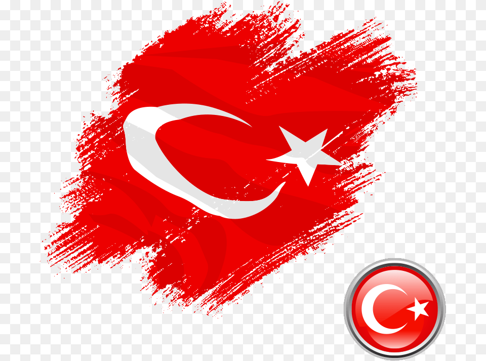 Transparent Turkish Flag Turkish Flag, Food, Ketchup, Art, Graphics Png Image