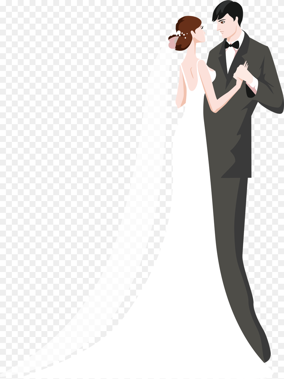Transparent Tuxedo Clipart Molodozheni, Gown, Wedding Gown, Formal Wear, Wedding Free Png