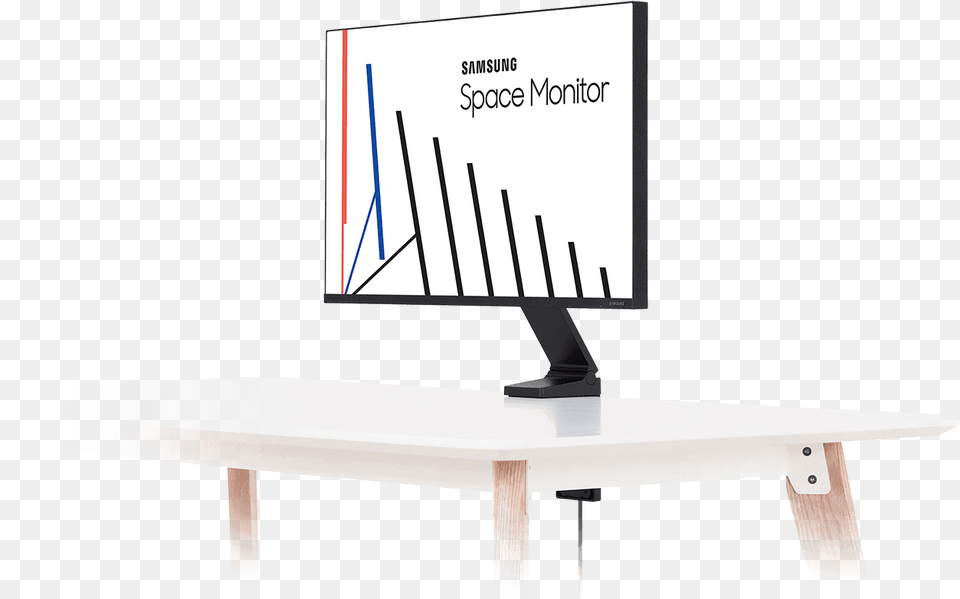 Transparent Tv Top View Monitory Samsung The Space, Desk, Electronics, Furniture, Screen Free Png
