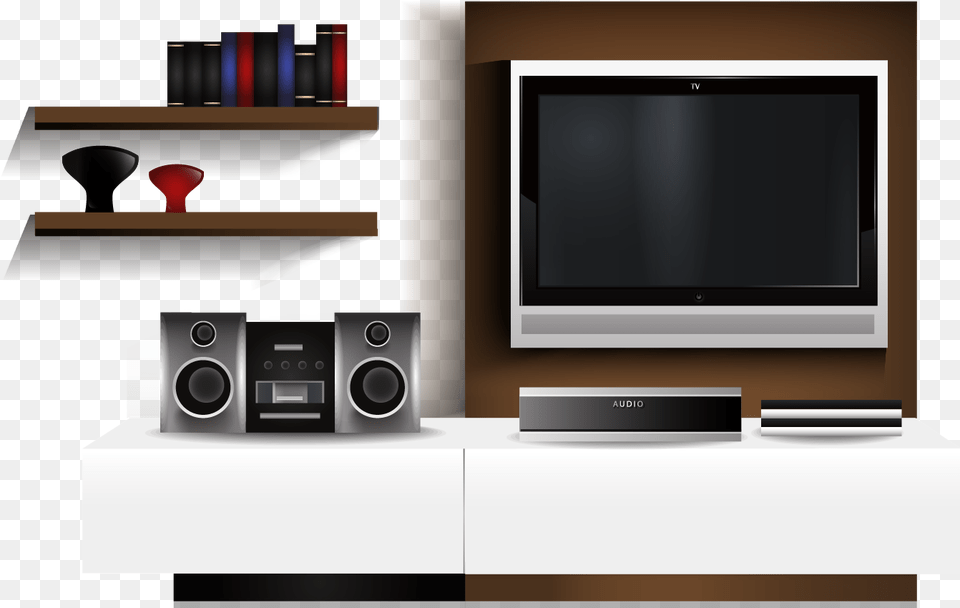 Tv Vector Tv On Wall, Computer Hardware, Electronics, Entertainment Center, Hardware Free Transparent Png