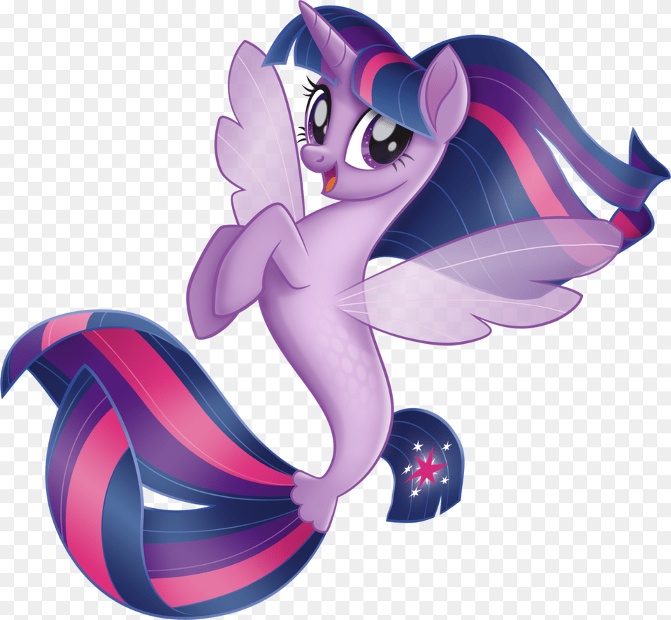 Transparent Twilight Sparkle Alicorn My Little Pony Movie Sea Pony, Art, Graphics, Purple, Cartoon Free Png Download