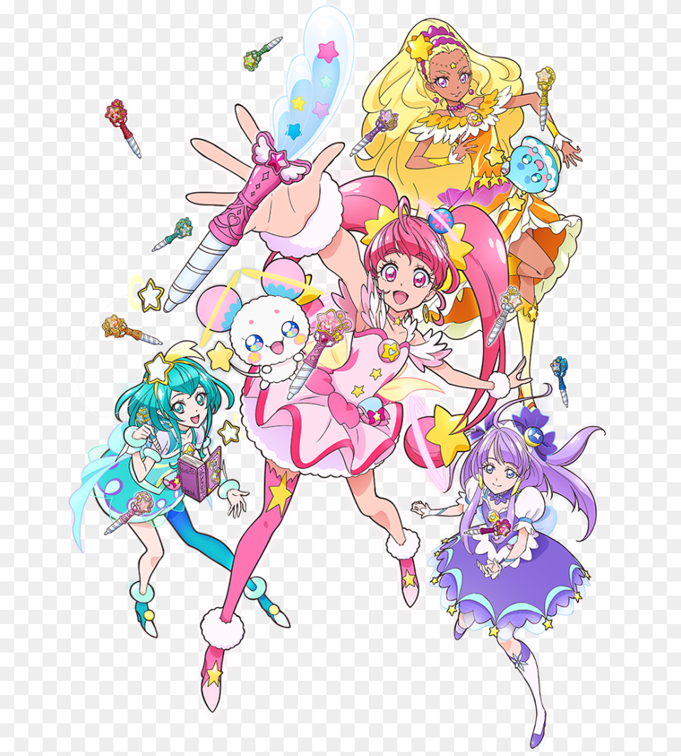Transparent Twinkle Star Pretty Cure Star Twinkle, Book, Comics, Publication, Baby Png