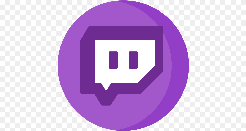 Transparent Twitch Logo Twitch, Purple, Disk Png Image