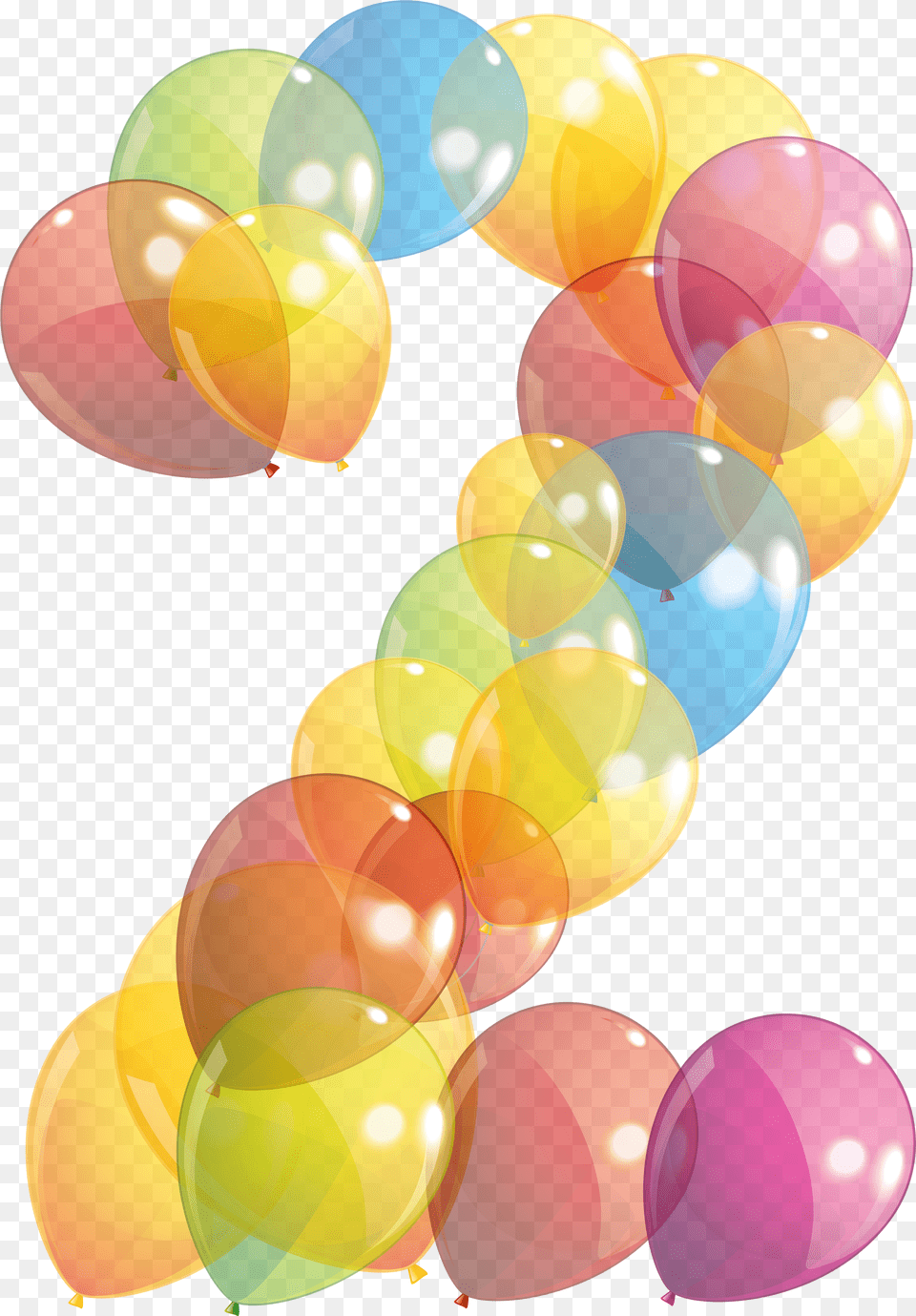 Transparent Two Number Of Balloons Clipart Balloon Png Image