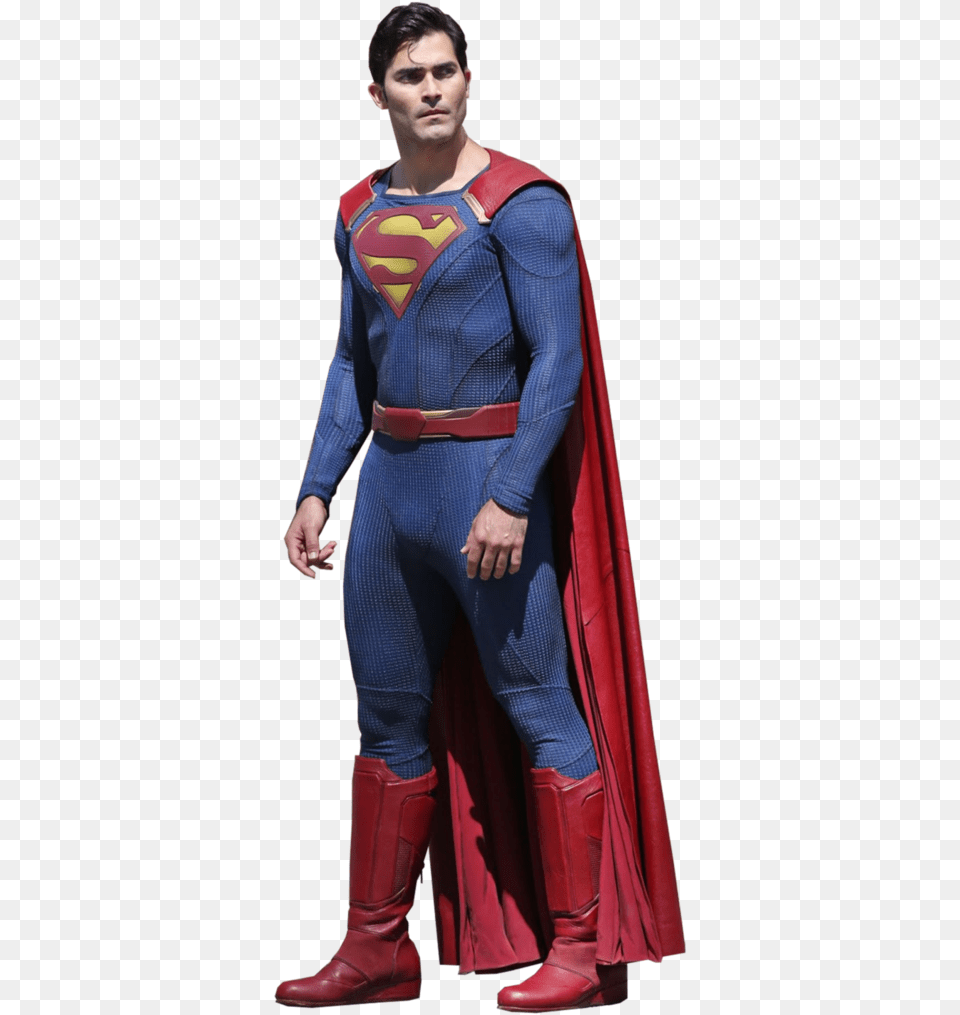 Transparent Tyler Hoechlin Tyler Hoechlin Superman, Costume, Person, Cape, Clothing Png Image