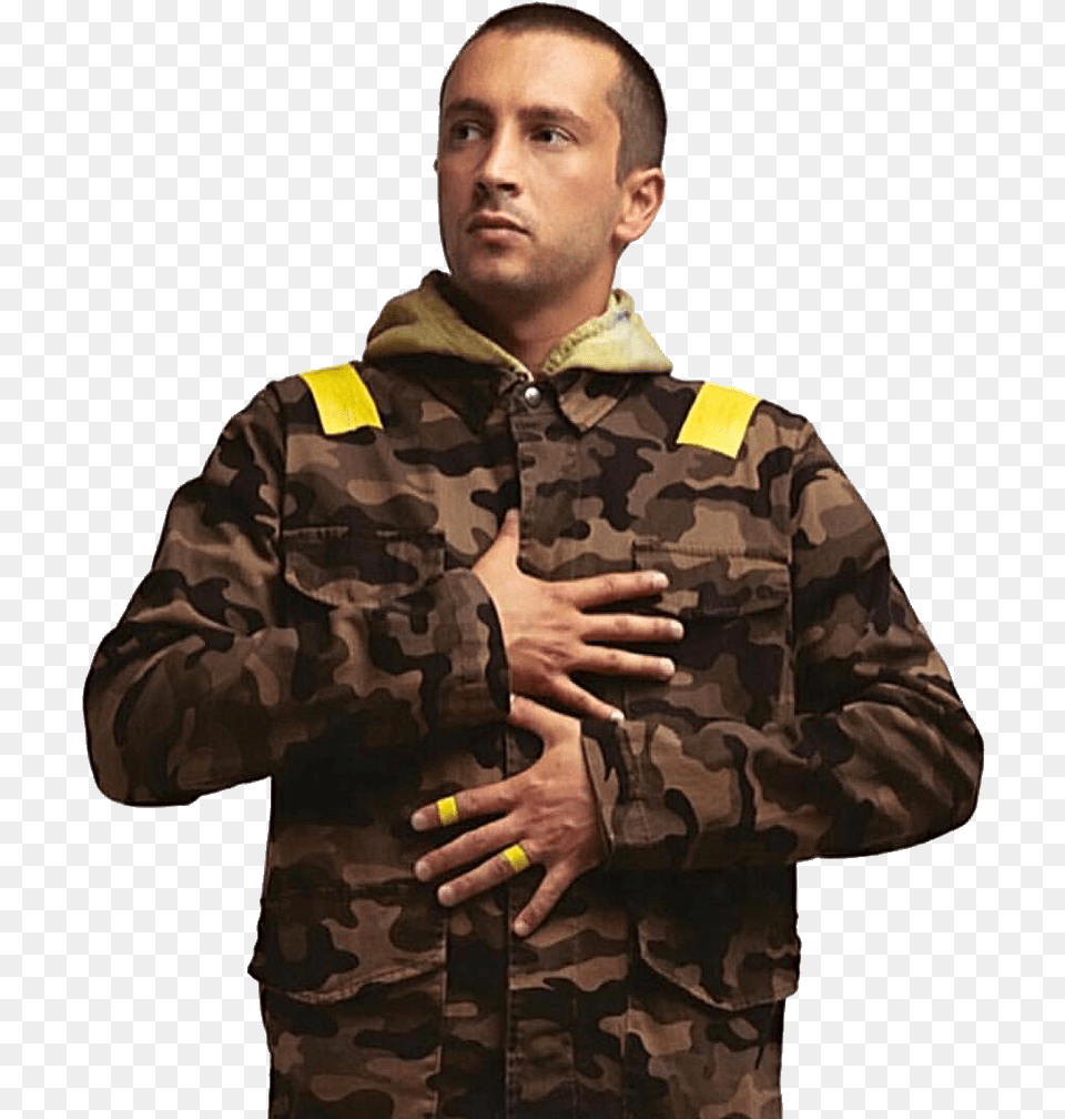 Transparent Tyler Joseph Tyler Joseph Trench Outfit, Military, Military Uniform, Adult, Male Png Image