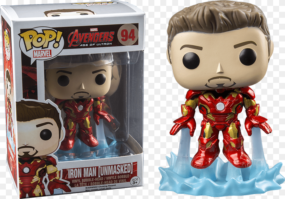 Transparent Ultron Funko Pop Iron Man Unmasked, Figurine, Baby, Face, Head Free Png