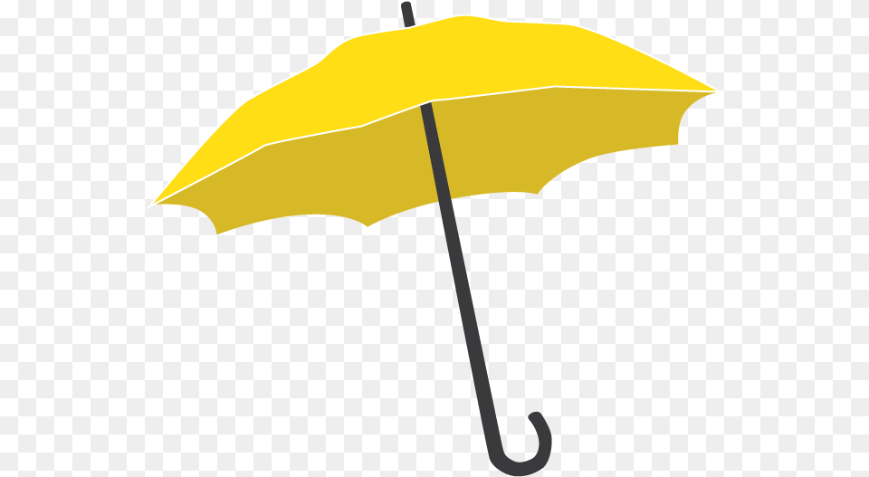 Transparent Umbrella Vector Yellow Umbrella Transparent Background, Canopy, Animal, Fish, Sea Life Png Image