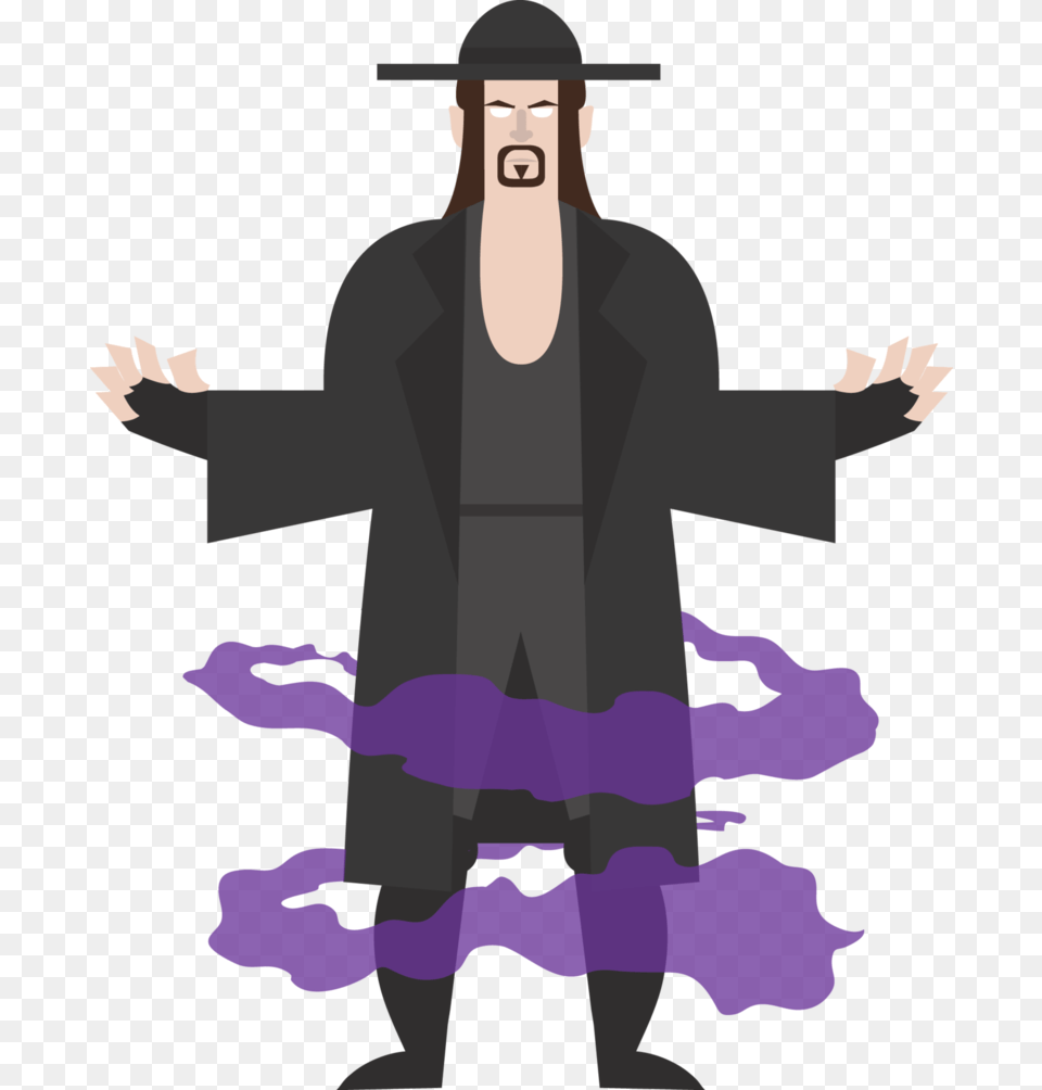 Transparent Undertaker Cartoon The Undertaker, Purple, Person, People, Man Png Image