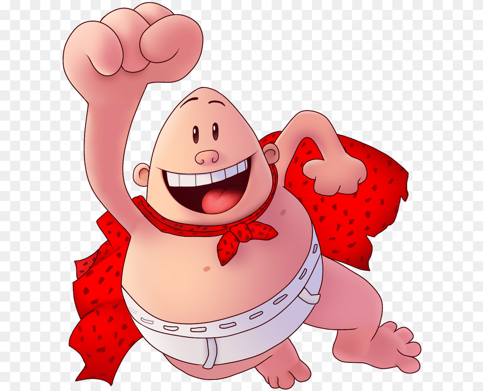 Transparent Underwear Clipart Captain Underpants No Background, Cartoon, Baby, Person, Face Free Png