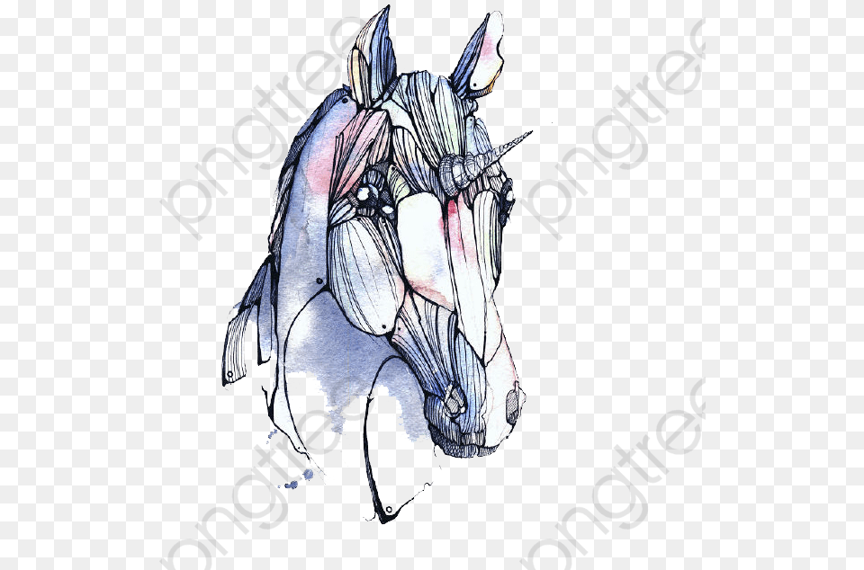Transparent Unicorn Clipart Unicorn, Art, Drawing, Person, Animal Free Png