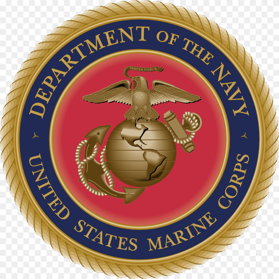 Transparent United States Marine Corps Logo Marine Corps, Badge, Symbol, Animal, Bird Free Png