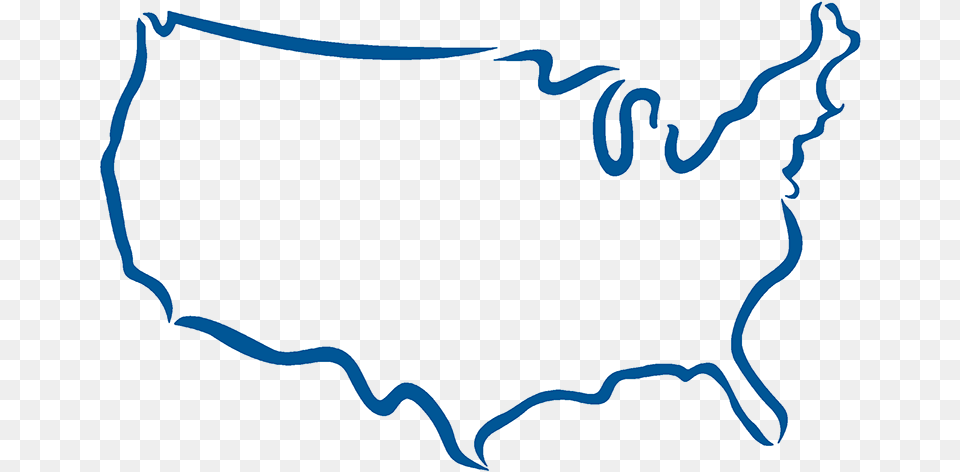 Transparent United States Outline Outline Of United States, Logo Free Png Download